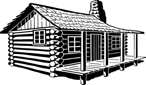 Cabin Log Home Free Vector Graphic On Pixabay