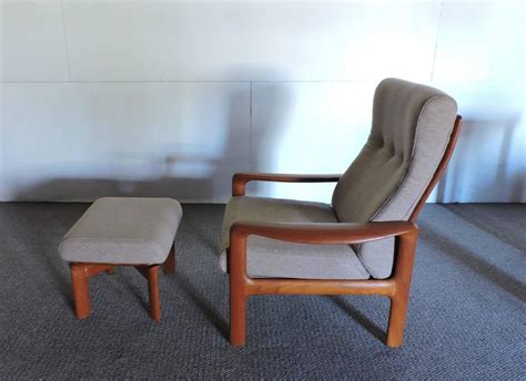 Mid Century Danish Modern Komfort Teak Lounge Chair And Ottoman At 1stdibs