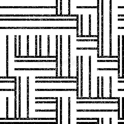 1317 Seamless Pattern With Black Lines Modern Stylish Image Stock