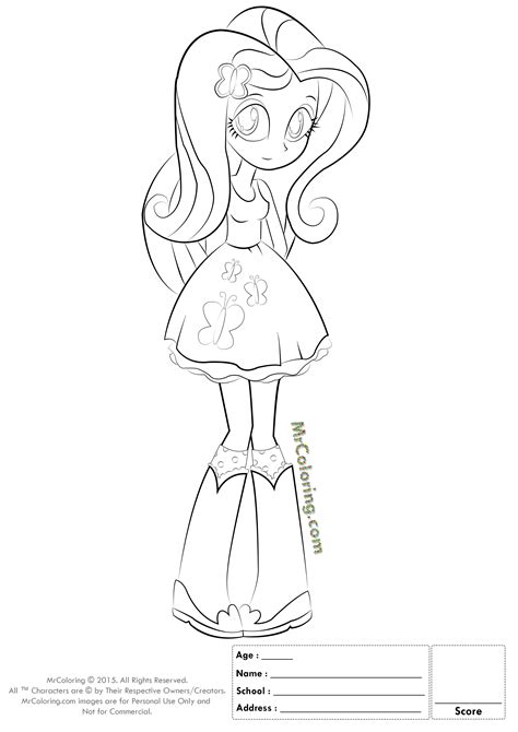 Equestria Girls Applejack Fluttershy And Twilight Sparkle Coloring Page