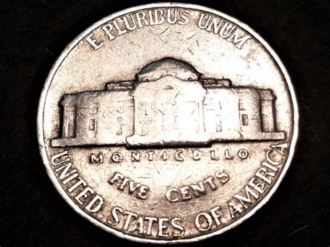 1939 P Jefferson Nickel Doubled Monticello Reverse For Sale Buy Now