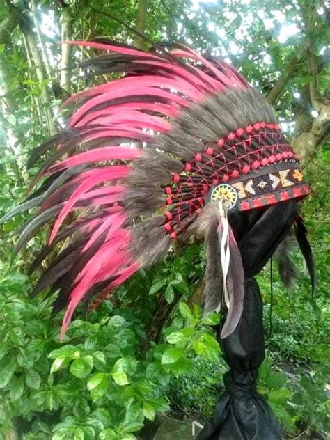 Indian Headdress Replica Chief Indian War Bonnet Costume Etsy
