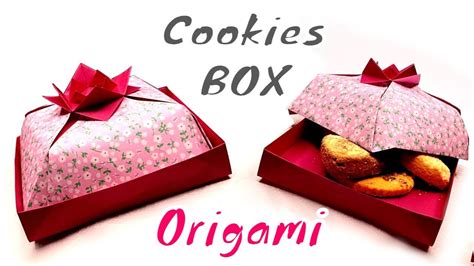 Origami Cookies Box Origami Box Tutorial Paper Party Decoration