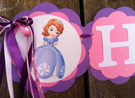 Sofia The First Birthday Banner Sophia The First Birthday Banner Sofia
