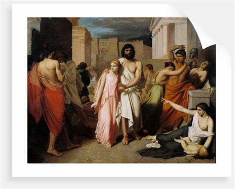 oedipus and antigone or the plague of thebes posters and prints by charles francois jalabert