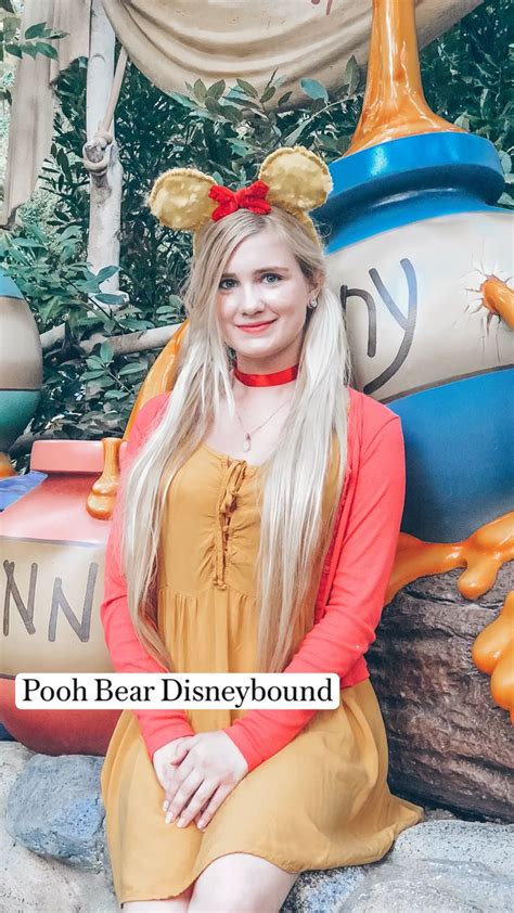 Pooh Bear Disneybound In Disneyland Disneyland Dress Disney Bound