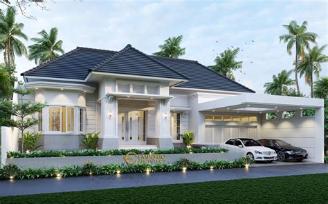 Desain Rumah Klasik Lantai Emporio Architect