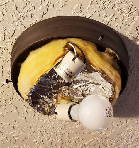Electrical Should There Be Insulation Inside A Light Fixture Home