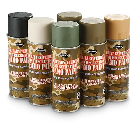 6 Can Camo Spray Paint Kit 597390 Garage And Tool Accessories At