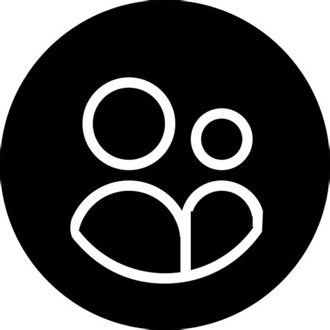 Personas Negro Circular Botón Iconos Interfaz De Usuario Y Gestos