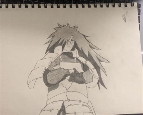 Edo Madara Uchiha Pencil Sketch Naruto