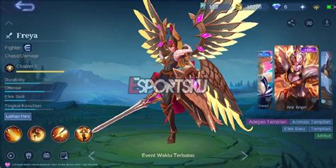 Price Of Freya War Angel Skin In Mobile Legends Ml Esports