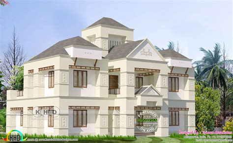 Colonial Type 4 Bedroom 2850 Sq Ft Kerala Home Design And Floor Plans