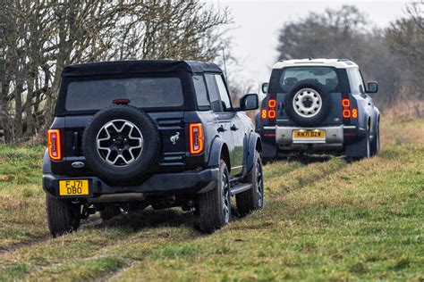 Ford Bronco Vs Land Rover Defender Us And Uk 4x4s Face Off Autocar