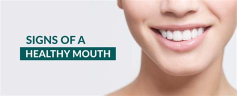 Signs Of A Healthy Mouth Nutrition Line