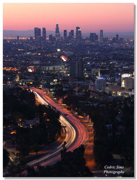 Los Angeles Skyline From Hollywood Bowl Overlook 2014 Photo Cedric