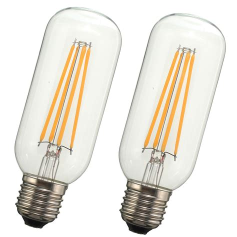 Kingso T45 E26/E27 Dimmable Edison LED Bulbs Warm White COB Vintage ...