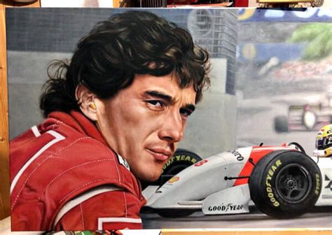 Ayrton Senna Race To Win Wayne Henley W J Henley Art