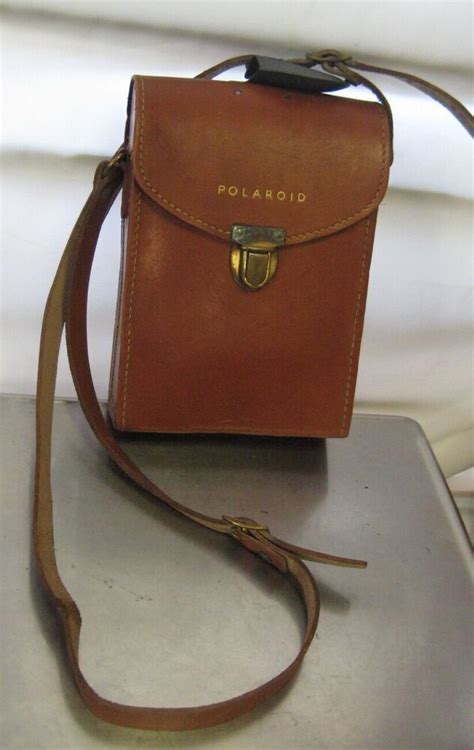 Vintage Polaroid Camera Case Brown Leather Case Ebay Leather Camera Case Camera Case