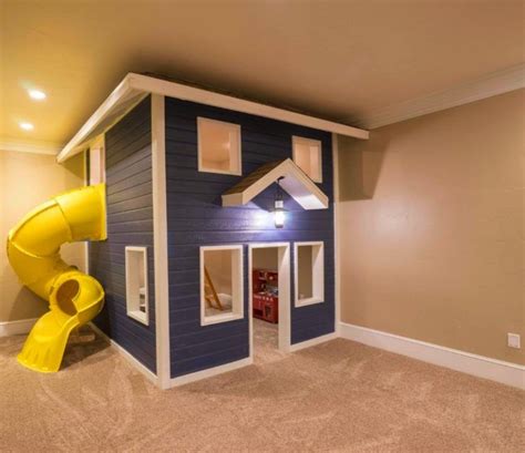 Two Story Playhouse Playhouse With Slide Kids Indoor Playhouse