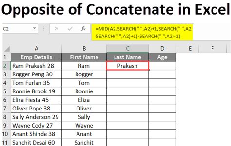 Ms Excel How To Use The Concatenate Function Ws
