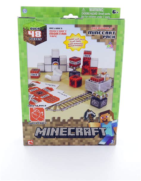 Minecraft Papercraft Minecart Set Craft Kits Arts And Crafts Ts