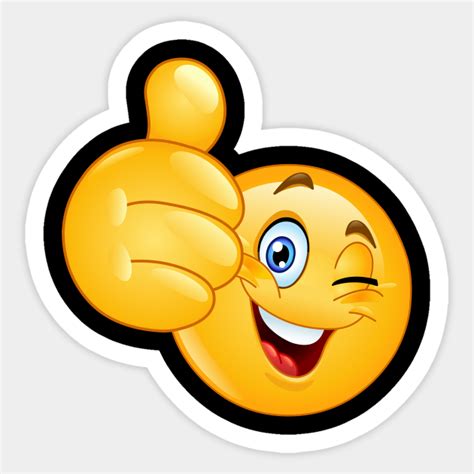 Smiley Face Thumbs Up Emoji Stickers Images And Photos Finder