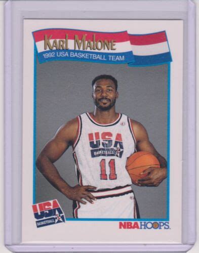 1991 92 Hoops 1992 Dream Team Karl Malone Olympic Card 580 Multiples