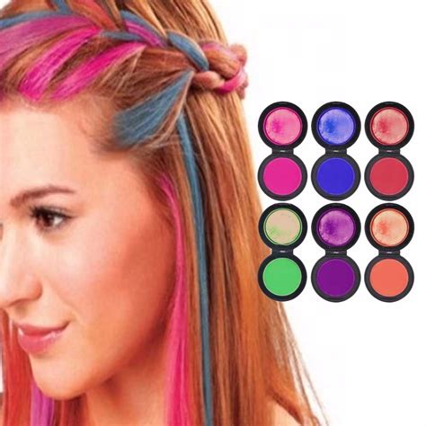One of the boldest colours in the hair colour chart, blue hair dye can help you to totally transform your look. 6 Color Fashion Hair Powder Colors Hair Dye Temporary Hair ...
