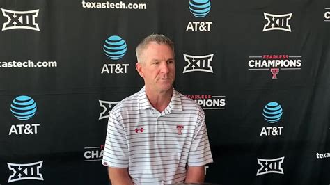 Texas Tech Coach Tim Tadlock On The Upcoming Series With Oklahoma