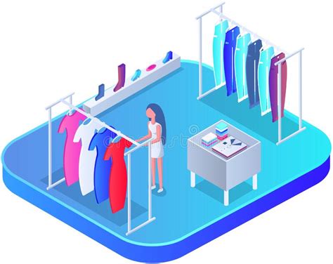 Customer Choosing Clothes In Store Shop Assistant Helps Buyer To Choose Product During Shopping