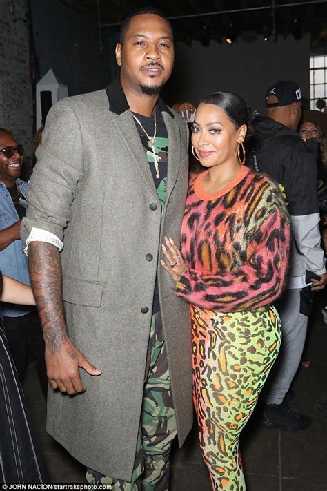 La La Anthony Appears To Be Back With Husband Carmelo At Nyfw Show