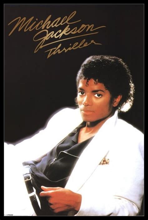Michael Jackson Thriller Album Laminated And Framed Poster 24 X 36