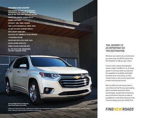 Gm 2019 Chevrolet Traverse Sales Brochure