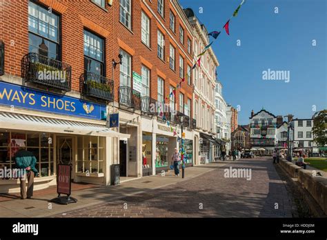 Morning At Cathedral Yard In Exeter Devon England Stock Photo Alamy