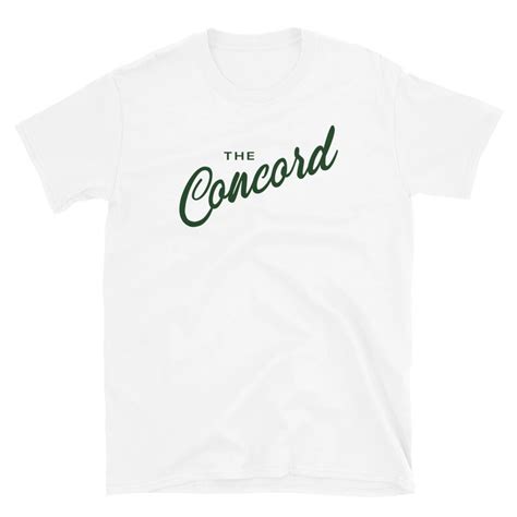 Concord Green Print Unisex T Shirt Yesteryearwear Borscht Sports