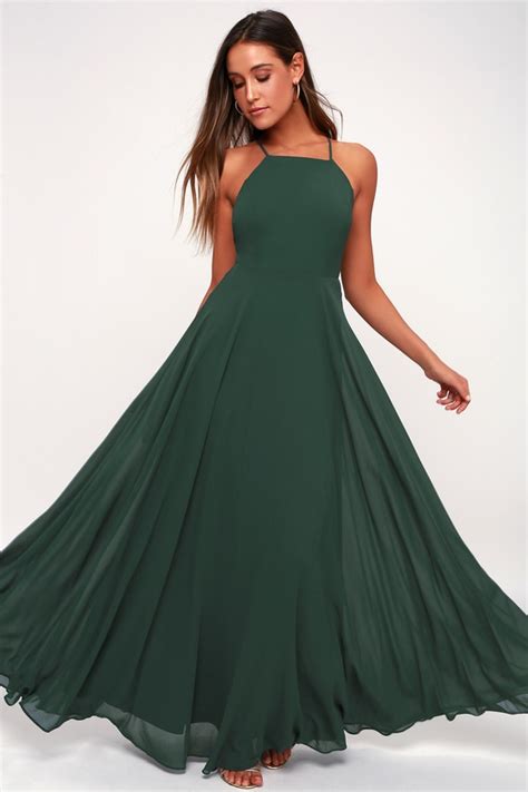 Missed out on this item? Beautiful Dark Green Dress - Maxi Dress- Backless Maxi Dress