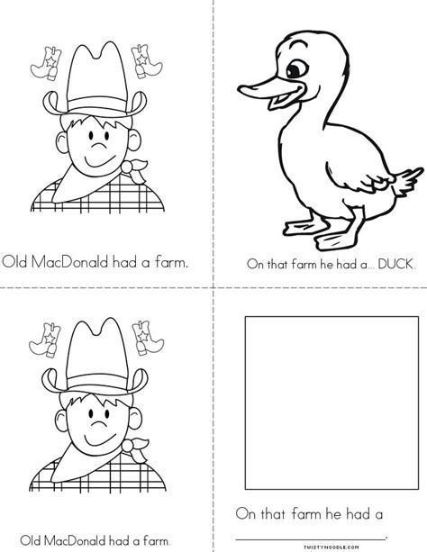 Christmas party activity, christmas gift. Old MacDonald Book - Twisty Noodle