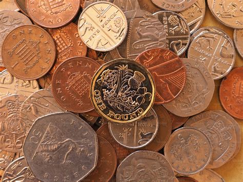 British Pounds Coins Stock Photos Motion Array