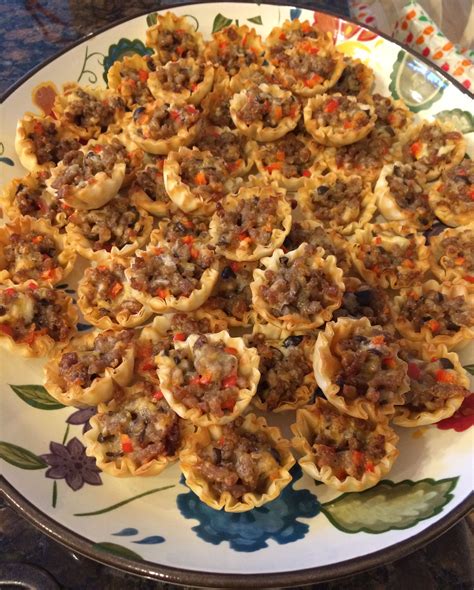 Sausage Phyllo Cups Breakfast Brunch Recipes