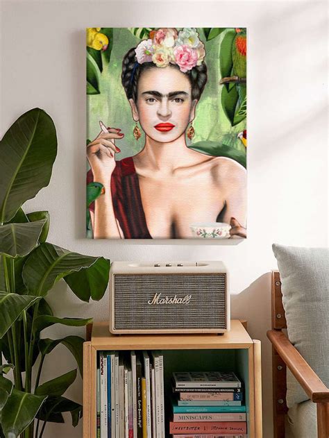 Frida Kahlo Canvas Wall Art Naked Woman Portrait Home Decor Etsy