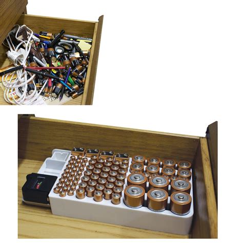 Thus, how you store your batteries when you aren't using them is important. Battery Storage Organizer Rack 82 Holder Tester Case Box ...