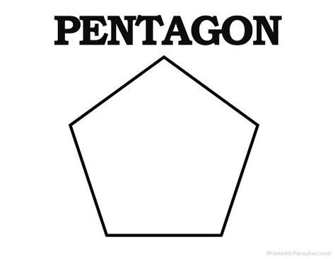 Printable Pentagon Shape Print Free Pentagon Shape Pentagon Shape