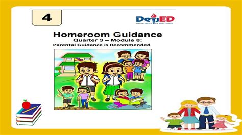 Homeroom Guidance Module 8 3rd Quarter Parental Guidance Is Recommended