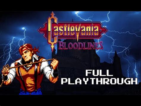 Castlevania Ac Castlevania Bloodlines Jpn Version Full Playthrough As