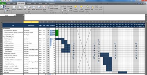 Project Management Sheet Template Tracking Excel Spreadsheet For