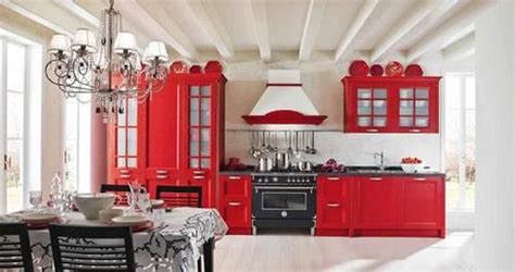 Red Rouge Kitchen Cuisine Classic Kitchen Design Classic Kitchens
