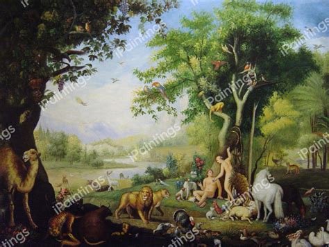 Adam And Eve In The Garden Of Eden Painting By Wenzel Peter Reproduction Ubicaciondepersonas