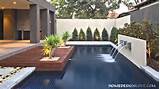 Contemporary Pool Landscaping Photos