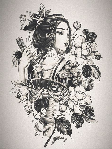 japanese geisha tattoo drawing artofit
